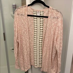 Pink cardigan